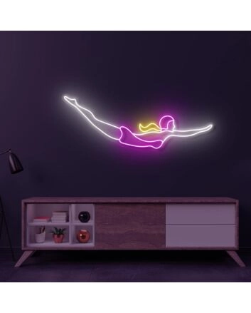 Pink Blonde Diver LED Neon Sign