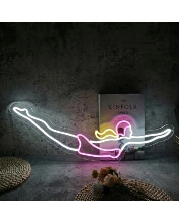 Pink Blonde Diver LED Neon Sign