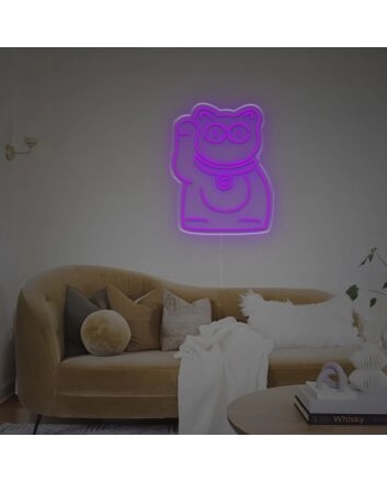 Chinese Money Cat LED Neon Sign