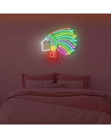 Native American LED Sign