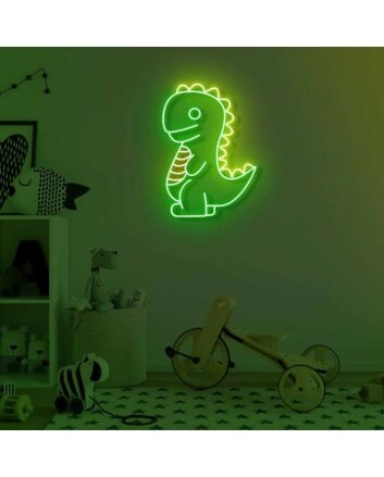 Kids Dinosaur LED Sign
