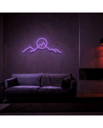 Mountainscape Neon Sign