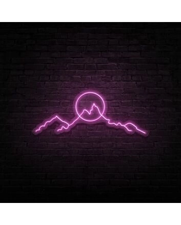 Mountainscape Neon Sign