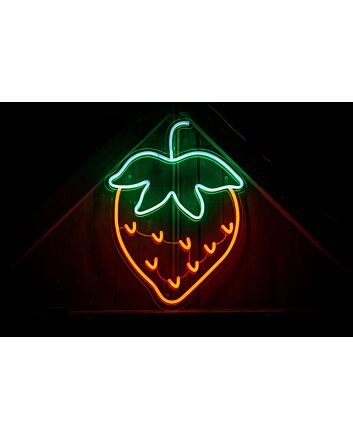 Strawberry Sign Neon Sign