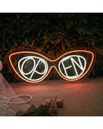 Sunglasses Open Neon Sign