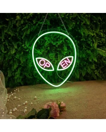 Alien Open Neon Sign