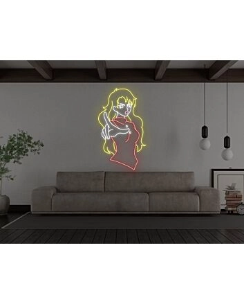 Anime Enforcer Girl Neon Sign