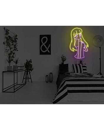 Anime Look Back Girl Neon Sign