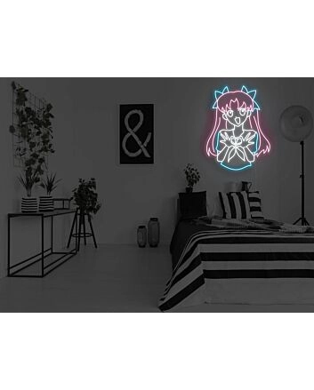 Anime Love You Girl Neon Sign