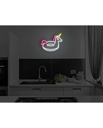 Unicorn Pool Floaty Neon Sign