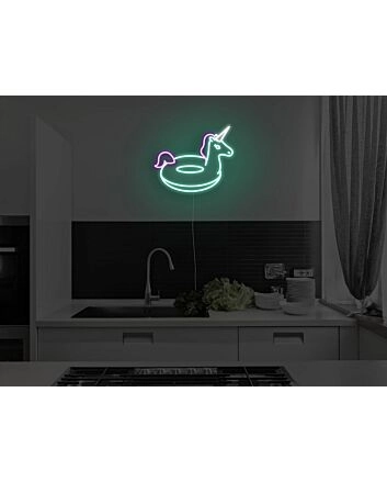Unicorn Pool Floaty Neon Sign