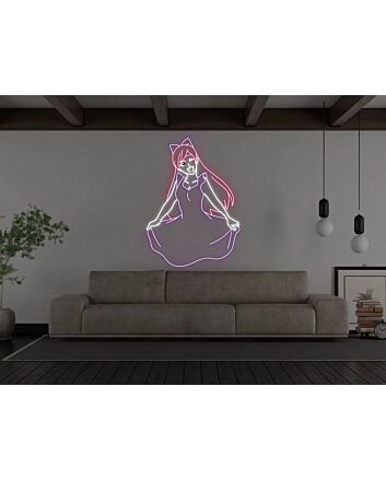 Anime Pretty Girl Neon Sign