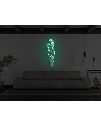 Goddess Figure Neon Sign