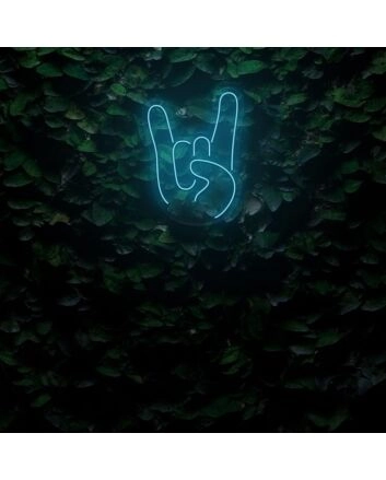 Rock Hand LED Sign
