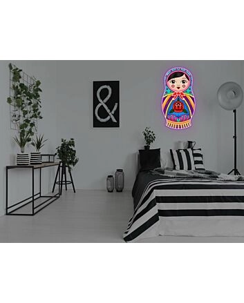 Russian Nested Doll Neon Sign