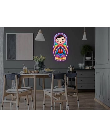 Russian Nested Doll Neon Sign
