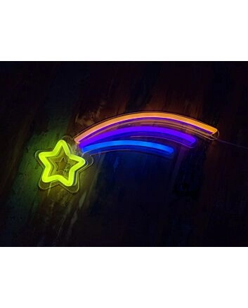 Shooting Star Neon Sign