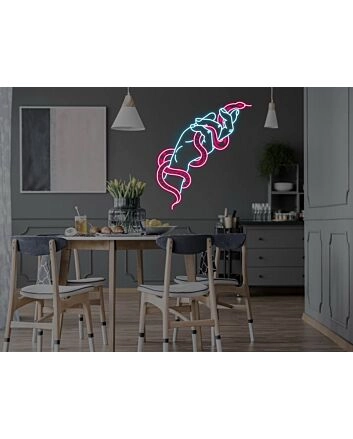 Snake In Hand Neon Sign