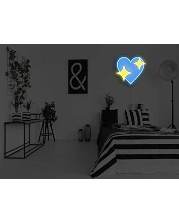 Sparkle Heart Neon Sign