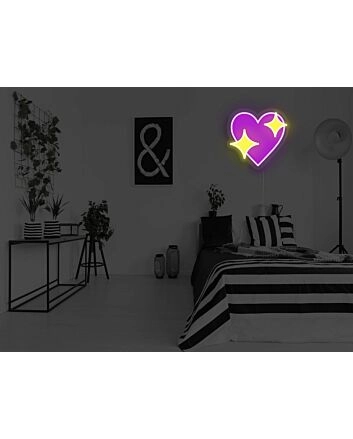 Sparkle Heart Neon Sign