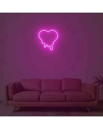 Melting Heart Neon Sign