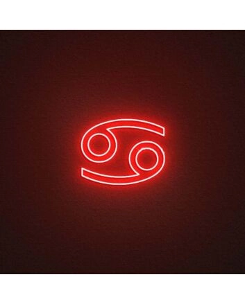 Cancer Zodiac Neon Sign