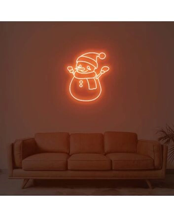 Christmas Snowman Neon Sign