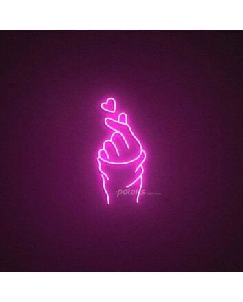 Korea Love Gesture Neon Sign