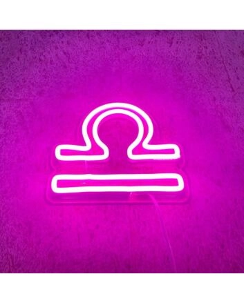 Libra Zodiac Neon Sign