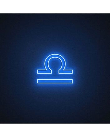Libra Zodiac Neon Sign
