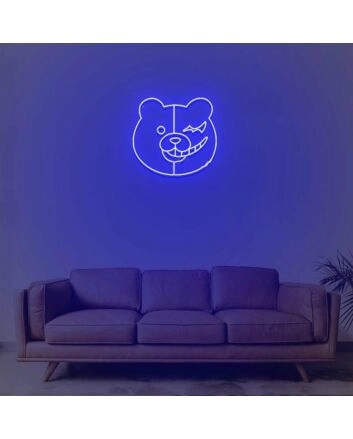 Monokuma Head Neon Sign