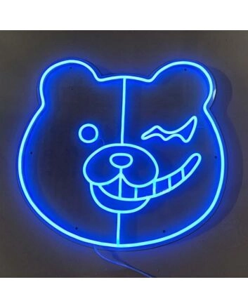 Monokuma Head Neon Sign