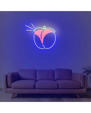 Peach Butt Neon Sign