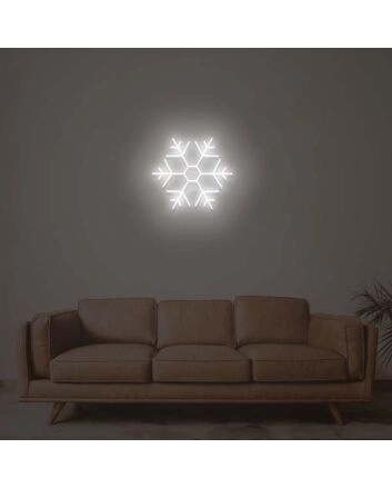 Snowflake 2 Neon Sign