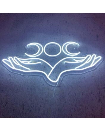 Triple Moon Neon Sign