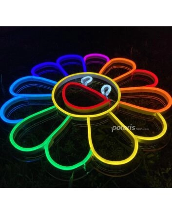 Happy Sunflower Neon Sign