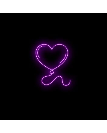 Heart Balloon Neon Sign
