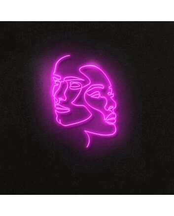 2Face Neon Sign