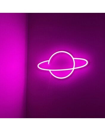 Saturn Neon Sign
