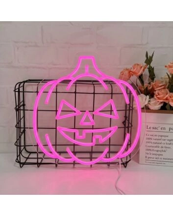 Christmas Pumpkin Neon Sign