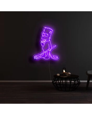 The Devil Simpsons Neon Sign