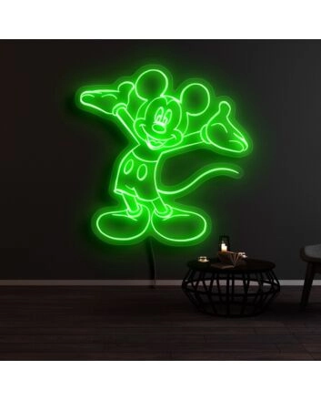 Mickey Mouse Welcome Neon Sign