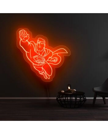 Superman On Mission Neon Sign