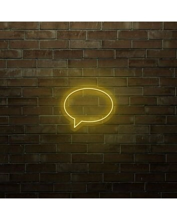 Speech Bubble LED Neon Sign