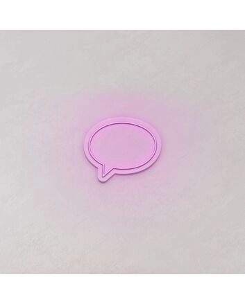 Speech Bubble LED Neon Sign