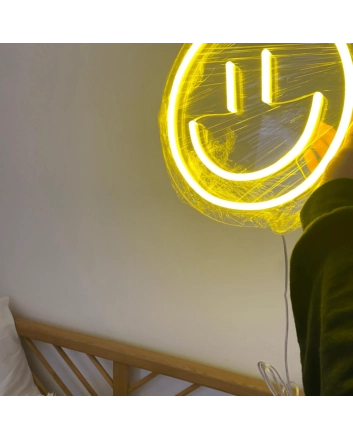 Happy Face LED Neon Sign