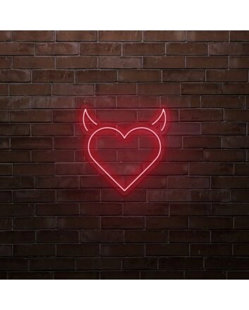 Devil Heart LED Neon Sign