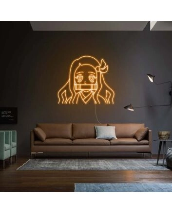 Anime Girl Neon Sign