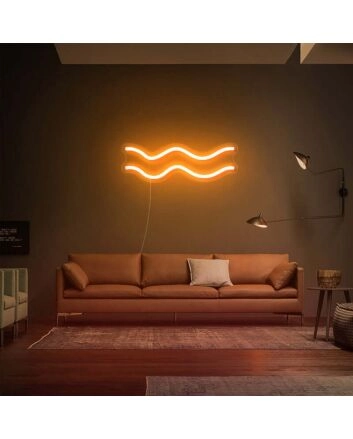 Aquarius Zodiac Neon Sign