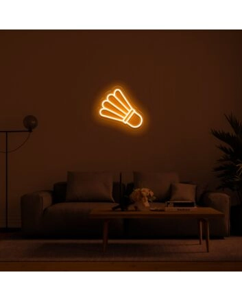 Badminton Ball Neon Sign